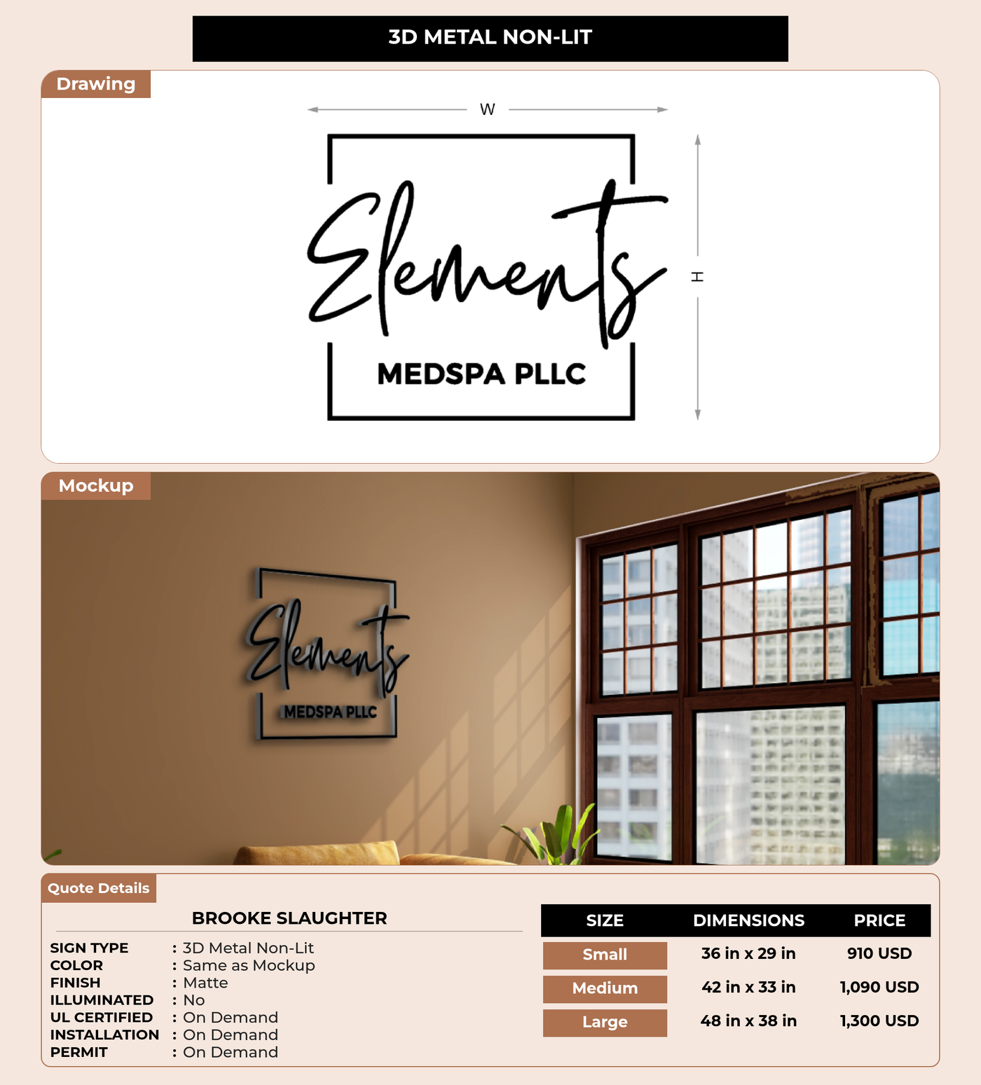CUSTOM MOCKUP SIGN FOR Brooke Slaughter