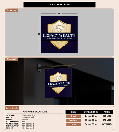 CUSTOM MOCKUP SIGN FOR Anthony Salamone