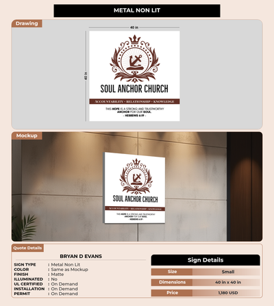 CUSTOM MOCKUP SIGN FOR Bryan D Evans