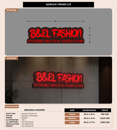 CUSTOM MOCKUP SIGN FOR Brianna Hooper