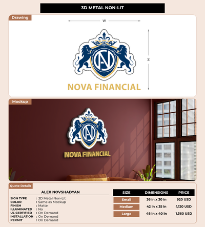 CUSTOM MOCKUP SIGN FOR Alex Novshadyan