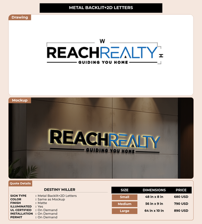 CUSTOM MOCKUP SIGN FOR Destiny Miller