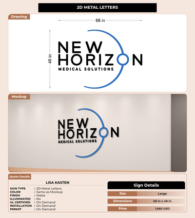 CUSTOM MOCKUP SIGN FOR Lisa Kasten