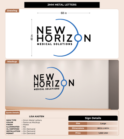 CUSTOM MOCKUP SIGN FOR Lisa Kasten