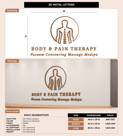 CUSTOM MOCKUP SIGN FOR Wolf JeanBaptiste