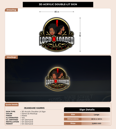 CUSTOM MOCKUP SIGN FOR Jeaneane Harris