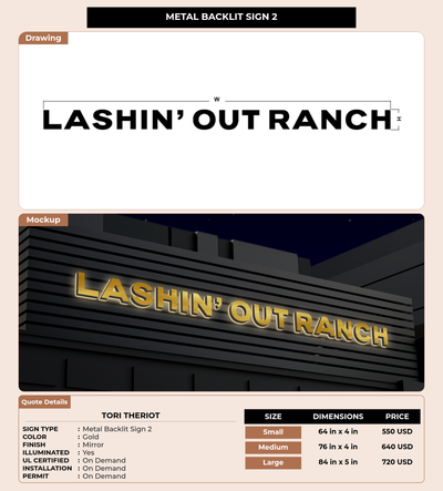 CUSTOM MOCKUP SIGN FOR Tori Theriot