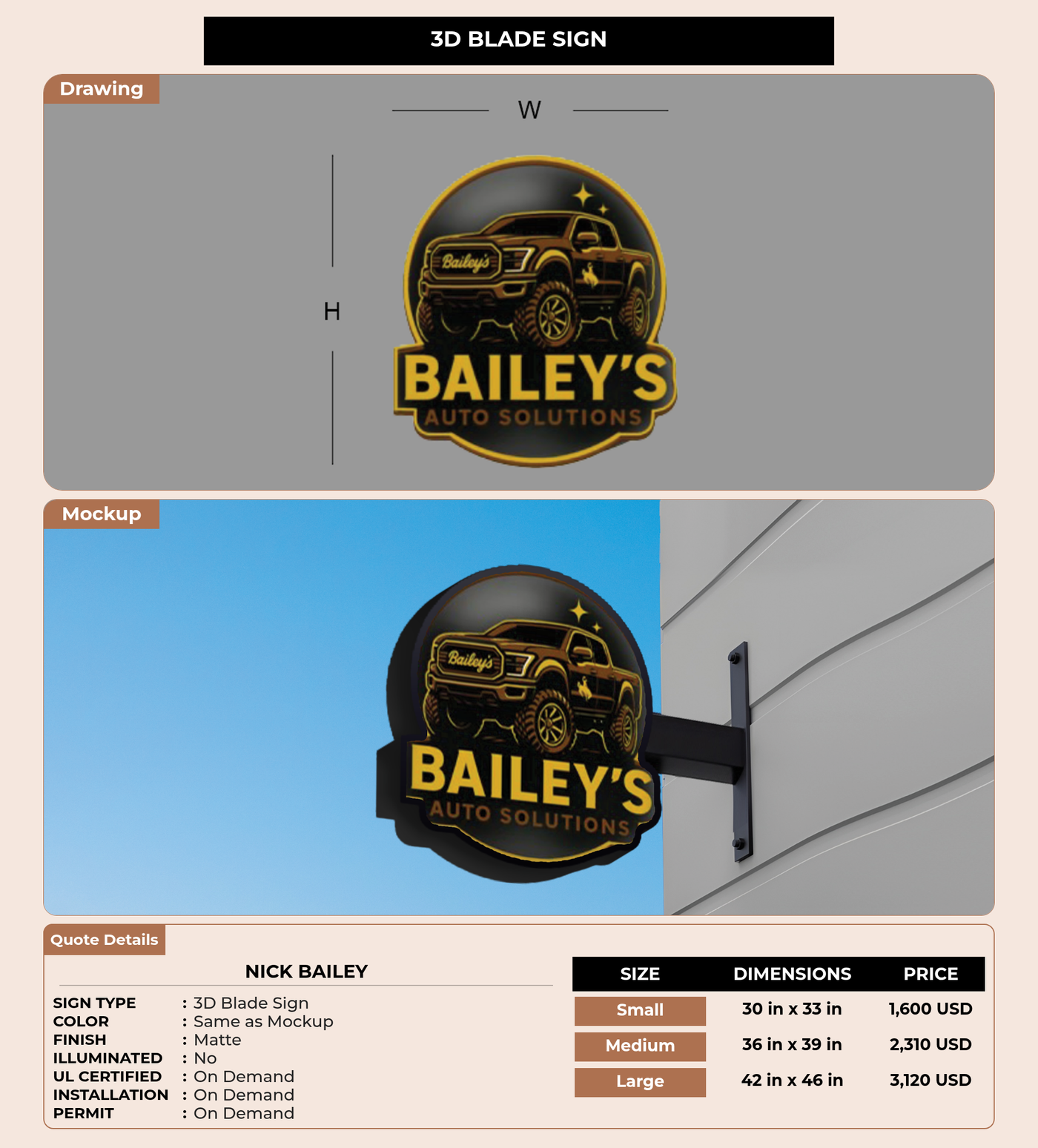CUSTOM MOCKUP SIGN FOR Nick Bailey
