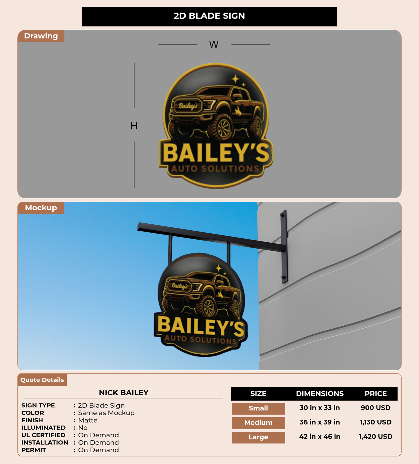 CUSTOM MOCKUP SIGN FOR Nick Bailey