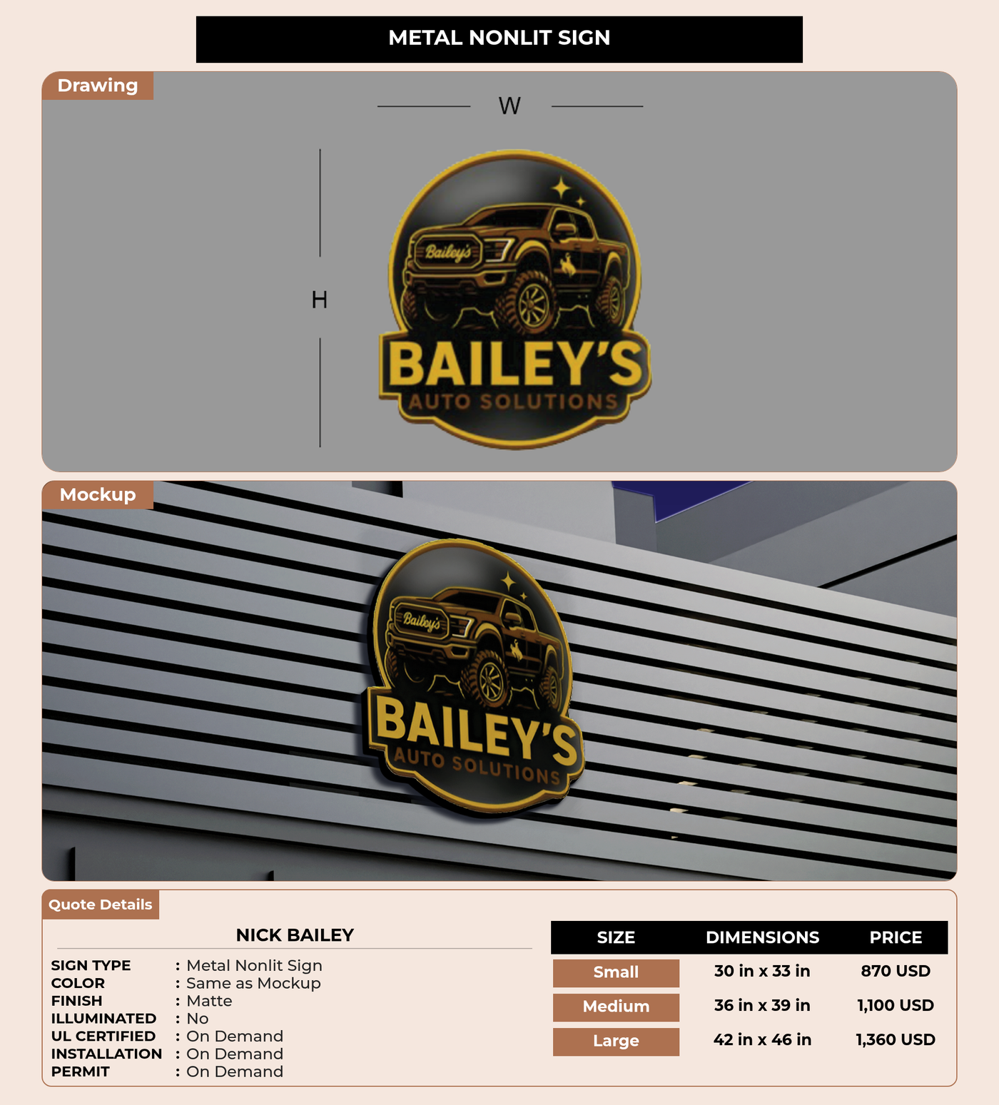 CUSTOM MOCKUP SIGN FOR Nick Bailey