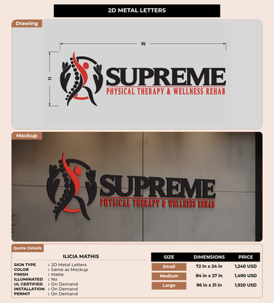 CUSTOM MOCKUP SIGN FOR Ilicia Mathis