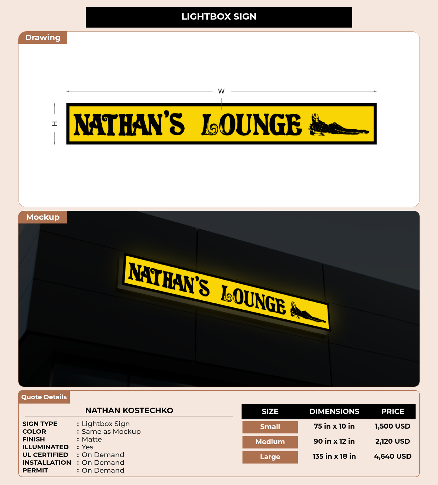 CUSTOM MOCKUP SIGN FOR nathan kostechko