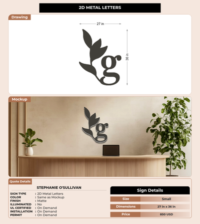 CUSTOM MOCKUP SIGN FOR STephanie O'Sullivan