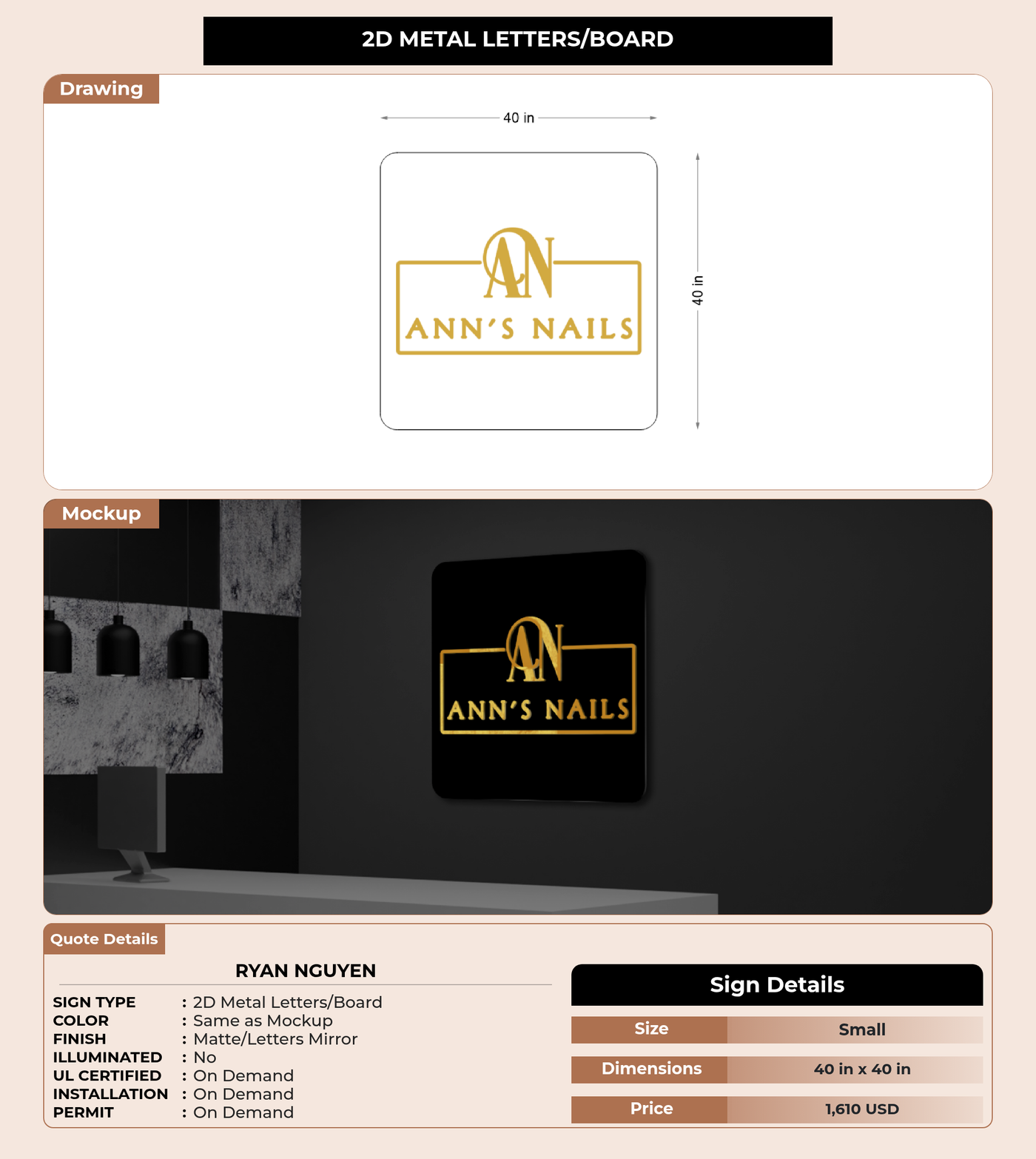 CUSTOM MOCKUP SIGN FOR Ryan Nguyen