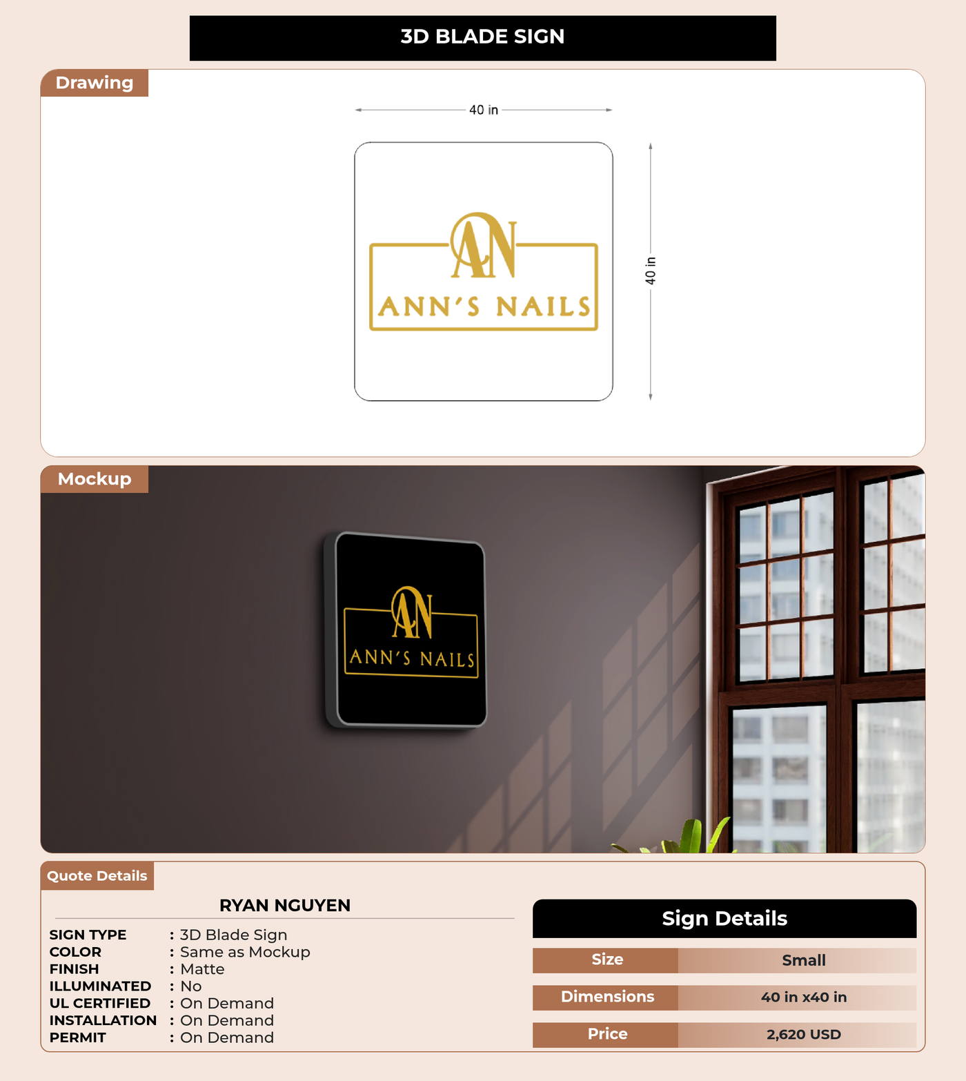CUSTOM MOCKUP SIGN FOR Ryan Nguyen