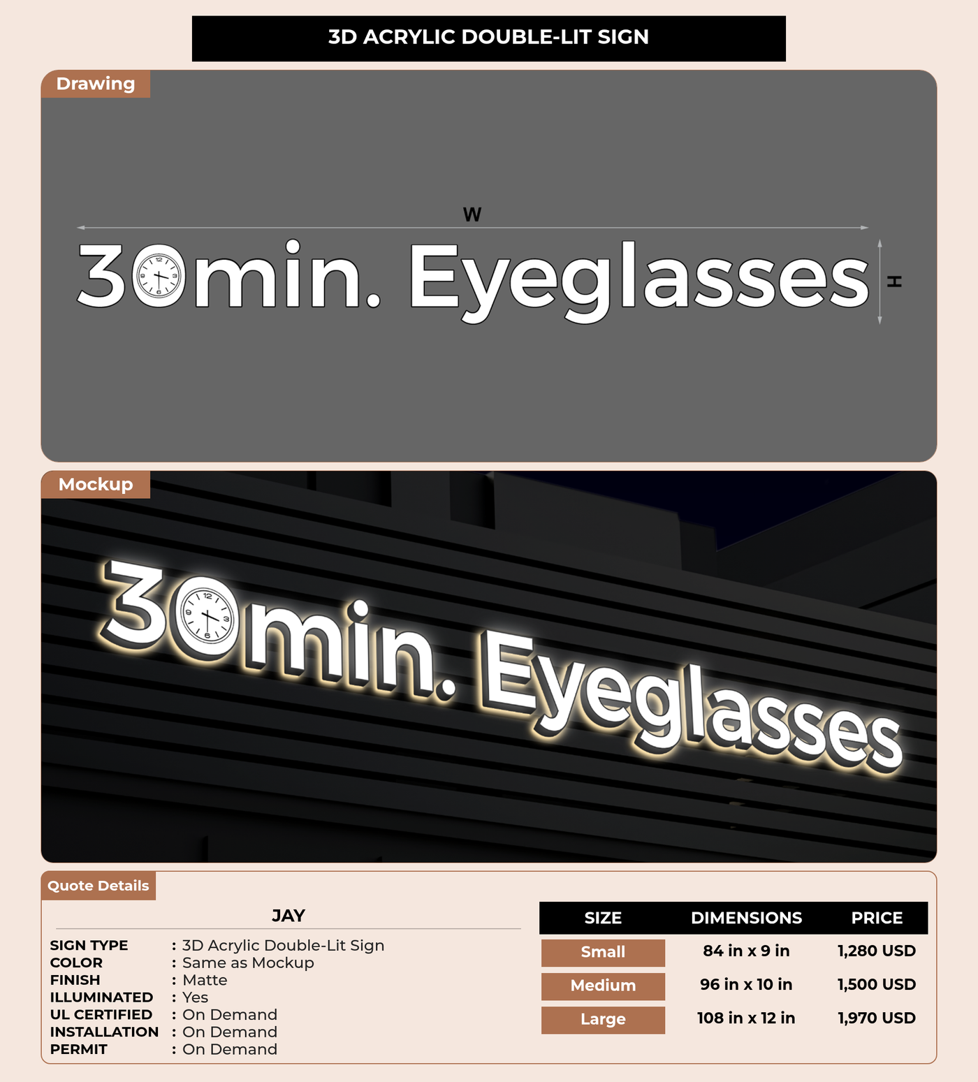 CUSTOM MOCKUP SIGN FOR Jay