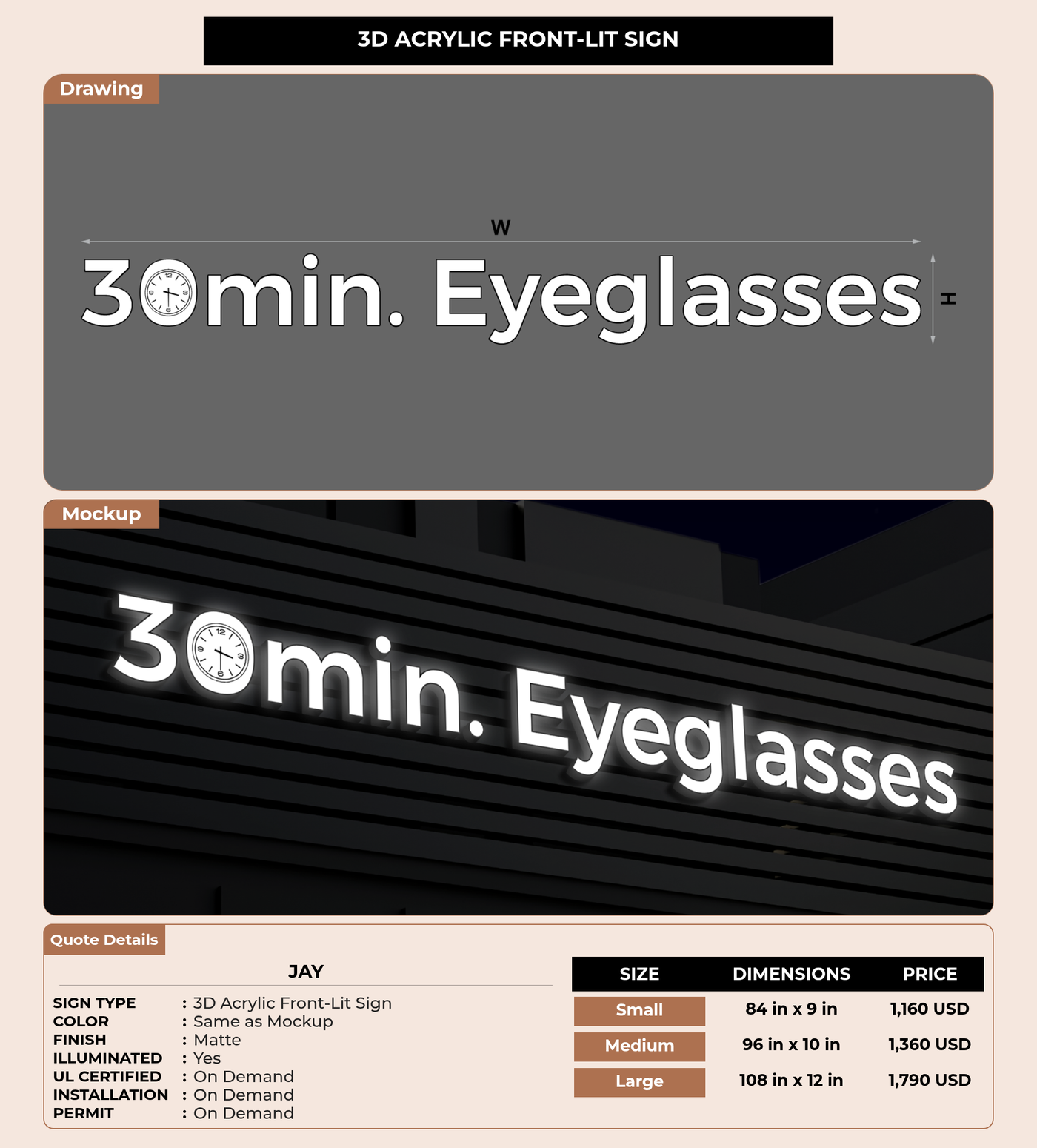 CUSTOM MOCKUP SIGN FOR Jay