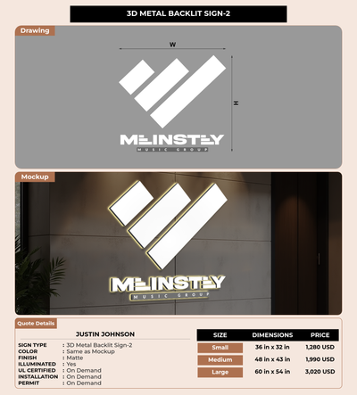 CUSTOM MOCKUP SIGN FOR Justin Johnson
