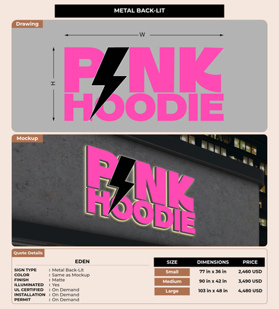CUSTOM MOCKUP SIGN FOR Eden