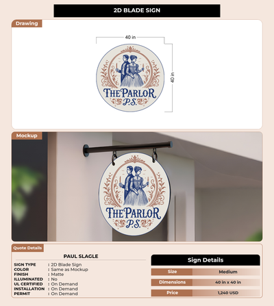 CUSTOM MOCKUP SIGN FOR Paul Slagle