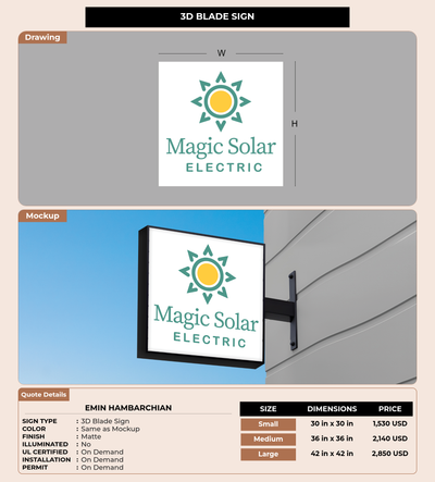 CUSTOM MOCKUP SIGN FOR Emin Hambarchian