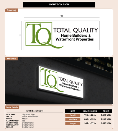 CUSTOM MOCKUP SIGN FOR Eric Emerson