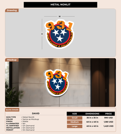 CUSTOM MOCKUP SIGN FOR David