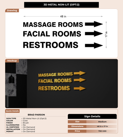 CUSTOM MOCKUP SIGN FOR Brad Parson