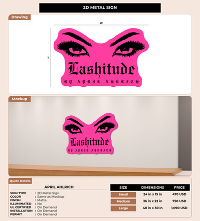 CUSTOM MOCKUP SIGN FOR April Ahlrich
