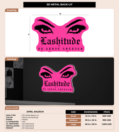 CUSTOM MOCKUP SIGN FOR April Ahlrich