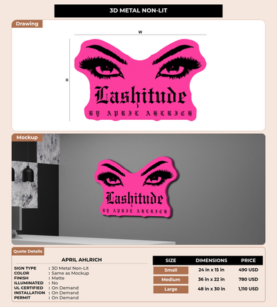CUSTOM MOCKUP SIGN FOR April Ahlrich