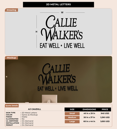 CUSTOM MOCKUP SIGN FOR AJ Caudill