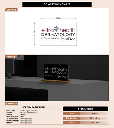 CUSTOM MOCKUP SIGN FOR Jeremy Pasternak