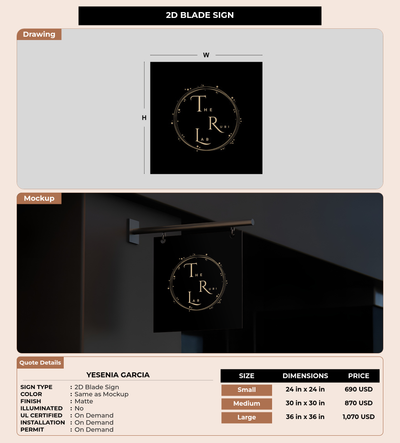 CUSTOM MOCKUP SIGN FOR Yesenia Garcia