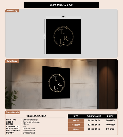 CUSTOM MOCKUP SIGN FOR Yesenia Garcia