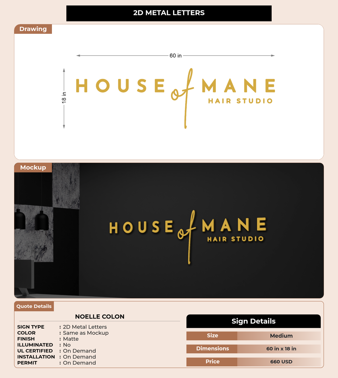 CUSTOM MOCKUP SIGN FOR Noelle colon