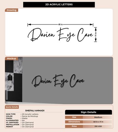 CUSTOM MOCKUP SIGN FOR Shefali Ahmadi