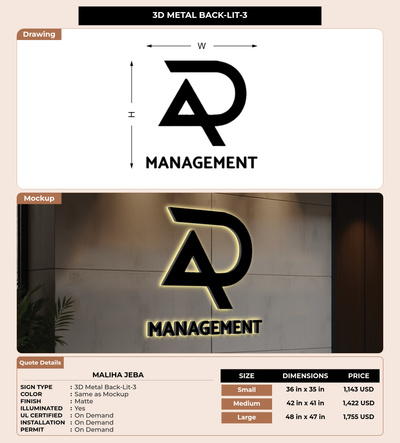 CUSTOM MOCKUP SIGN FOR Maliha Jeba