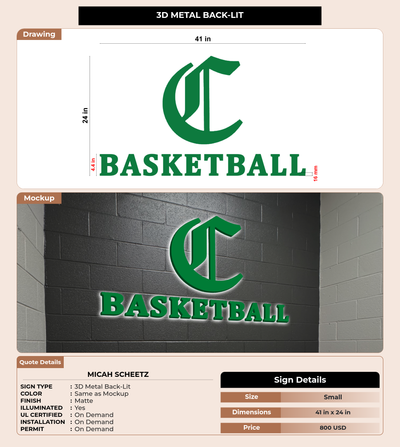 CUSTOM MOCKUP SIGN FOR Micah Scheetz