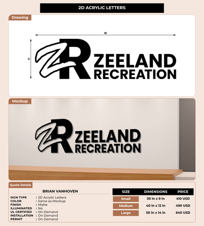 CUSTOM MOCKUP SIGN FOR Brian Vanhoven