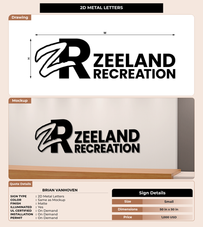 CUSTOM MOCKUP SIGN FOR Brian Vanhoven