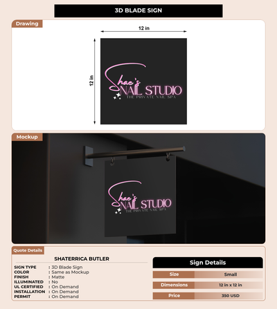 CUSTOM MOCKUP SIGN FOR Shaterrica Butler