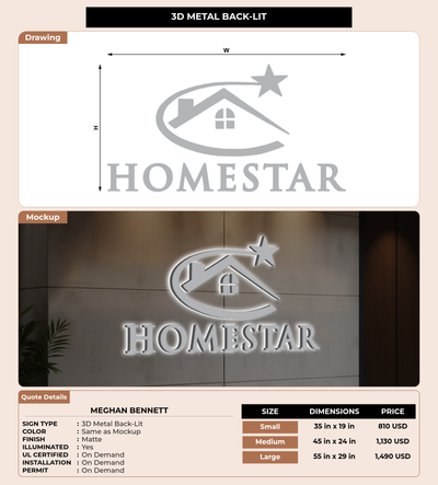 CUSTOM MOCKUP SIGN FOR Meghan Bennett