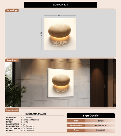 CUSTOM MOCKUP SIGN FOR SVETLANA MALYK