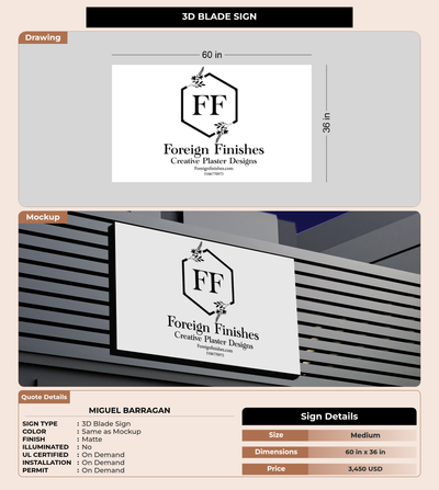 CUSTOM MOCKUP SIGN FOR Miguel Barragan