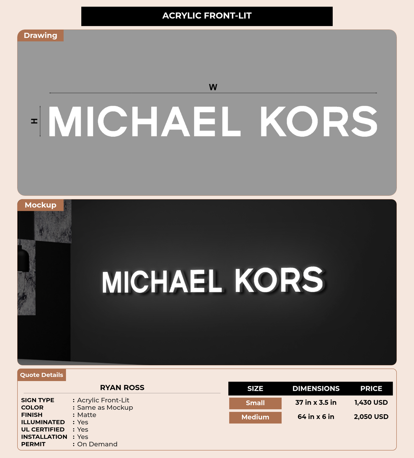 CUSTOM MOCKUP SIGN FOR Ryan Ross