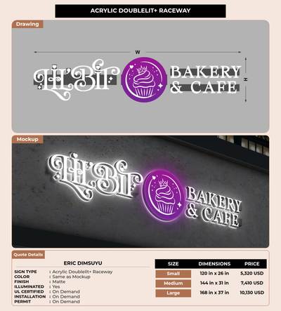 CUSTOM MOCKUP SIGN FOR eric dimsuyu