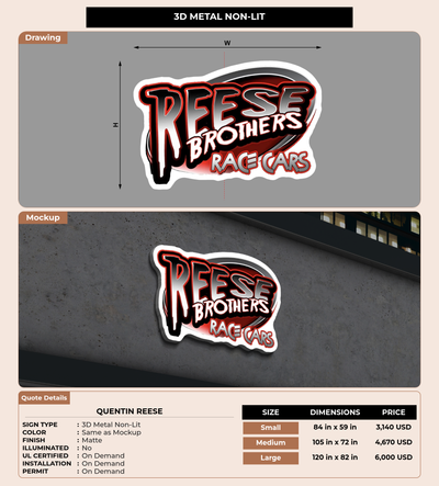 CUSTOM MOCKUP SIGN FOR Quentin Reese