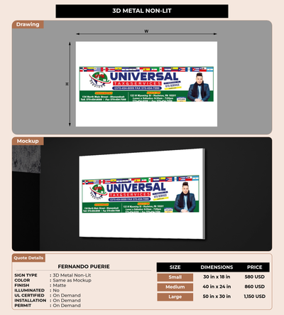 CUSTOM MOCKUP SIGN FOR FERNANDO PUERIE