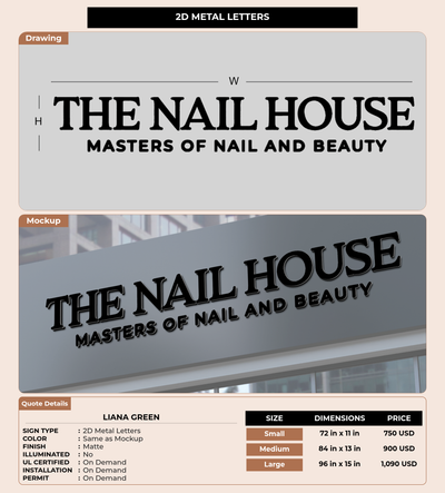 CUSTOM MOCKUP SIGN FOR Liana green